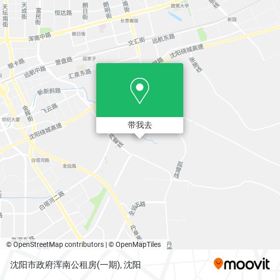 沈阳市政府浑南公租房(一期)地图