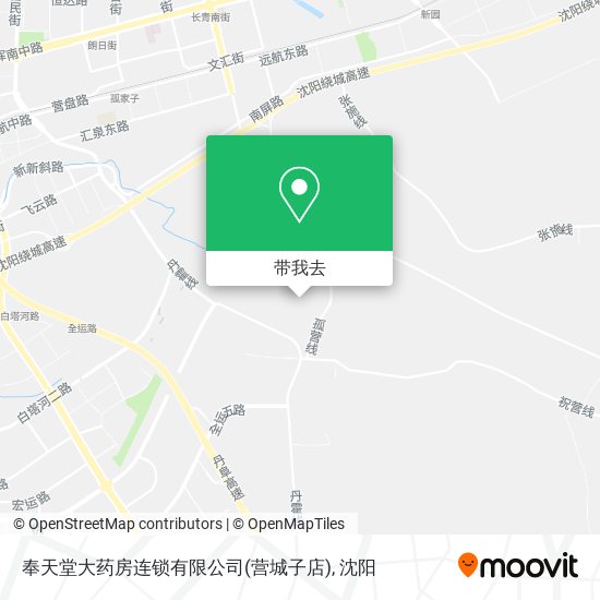 奉天堂大药房连锁有限公司(营城子店)地图
