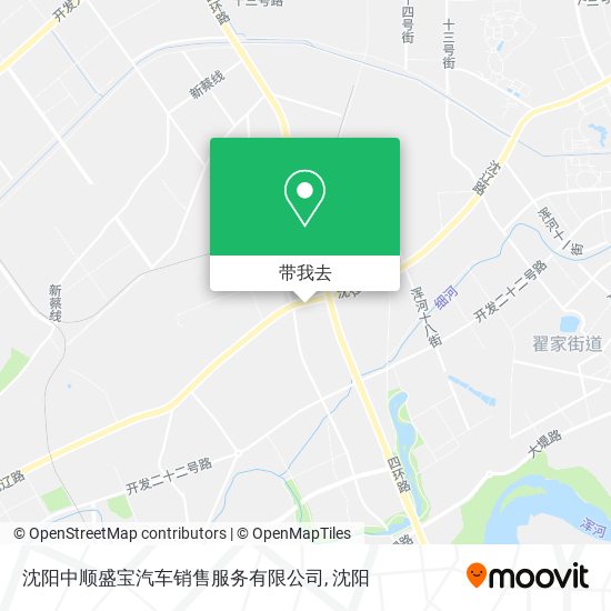 沈阳中顺盛宝汽车销售服务有限公司地图