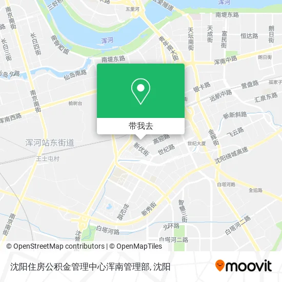 沈阳住房公积金管理中心浑南管理部地图