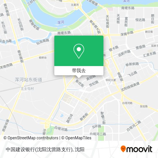 中国建设银行(沈阳沈营路支行)地图