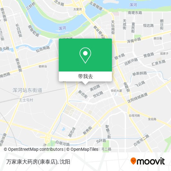 万家康大药房(康泰店)地图