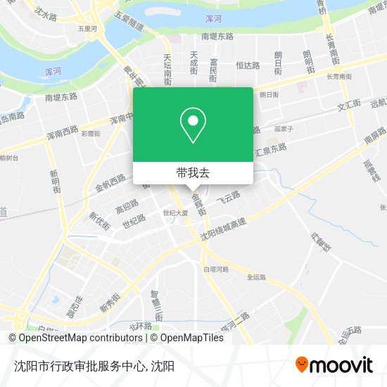 沈阳市行政审批服务中心地图