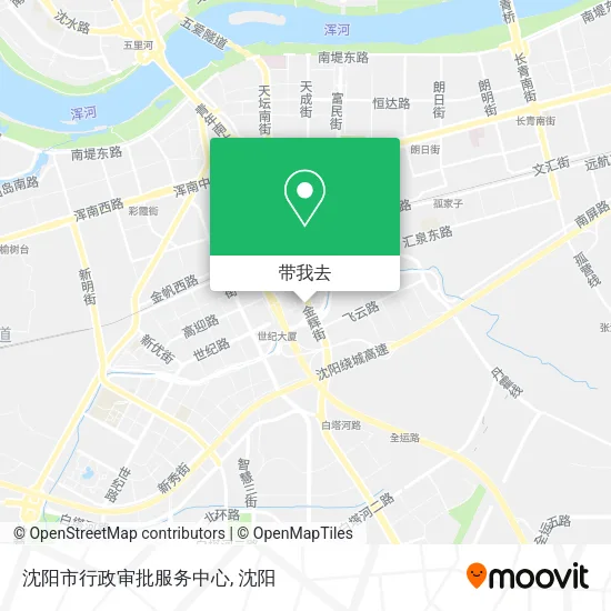 沈阳市行政审批服务中心地图