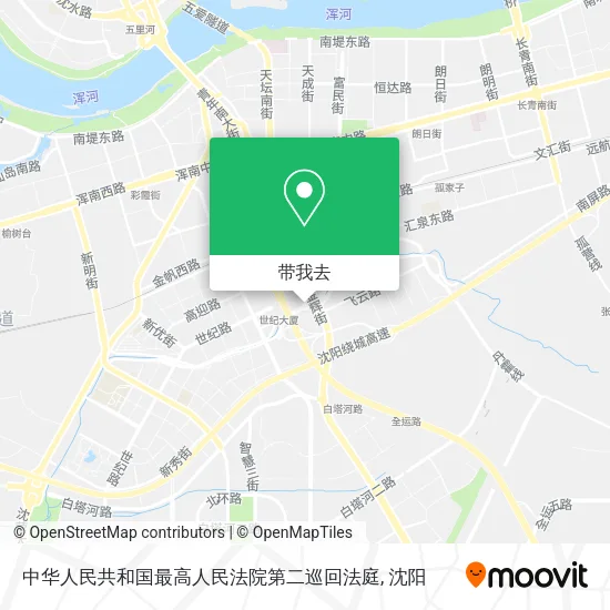 中华人民共和国最高人民法院第二巡回法庭地图