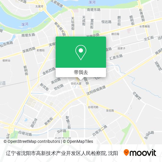 辽宁省沈阳市高新技术产业开发区人民检察院地图