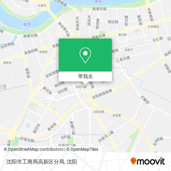 沈阳市工商局高新区分局地图