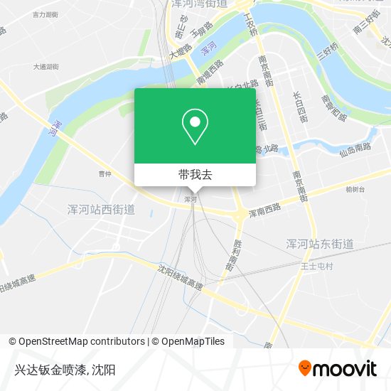 兴达钣金喷漆地图