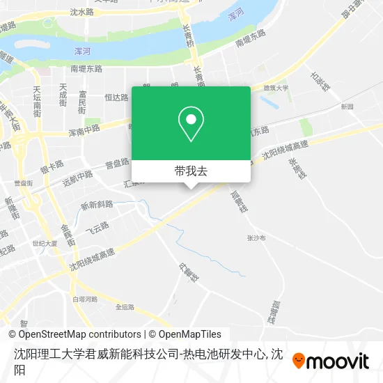 沈阳理工大学君威新能科技公司-热电池研发中心地图