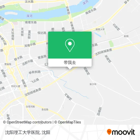 沈阳理工大学医院地图