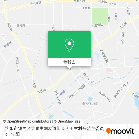 沈阳市铁西区大青中朝友谊街道四王村村务监督委员会地图