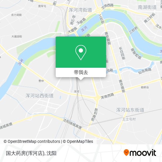 国大药房(浑河店)地图