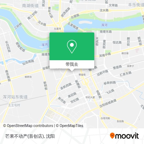 芒果不动产(首创店)地图