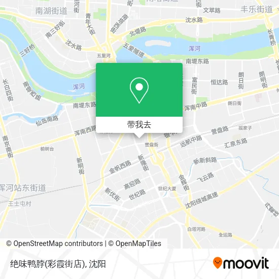 绝味鸭脖(彩霞街店)地图