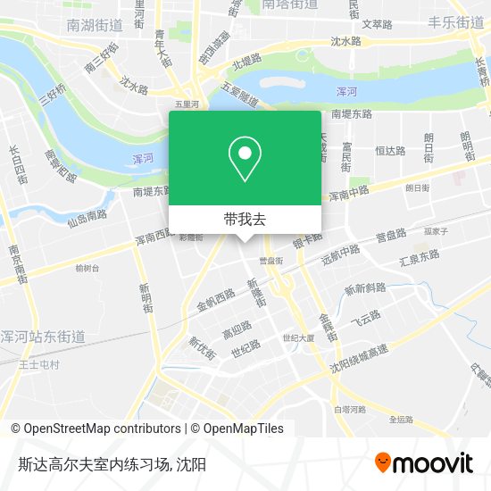 斯达高尔夫室内练习场地图