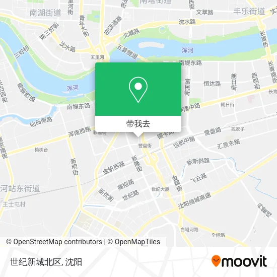 世纪新城北区地图