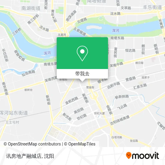 讯房地产融城店地图