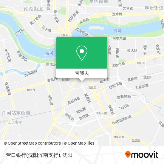 营口银行(沈阳浑南支行)地图