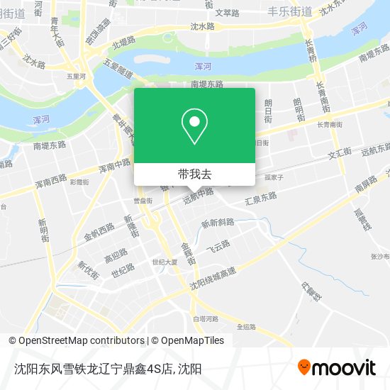 沈阳东风雪铁龙辽宁鼎鑫4S店地图