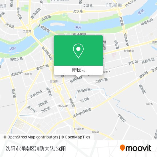 沈阳市浑南区消防大队地图