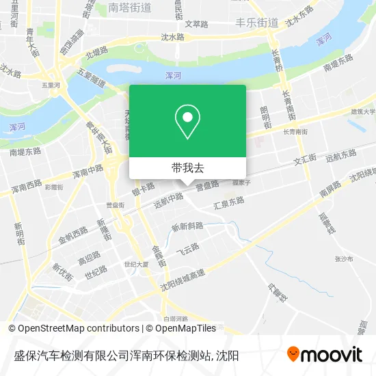 盛保汽车检测有限公司浑南环保检测站地图