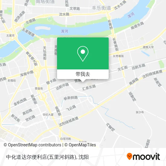 中化道达尔便利店(五里河斜路)地图