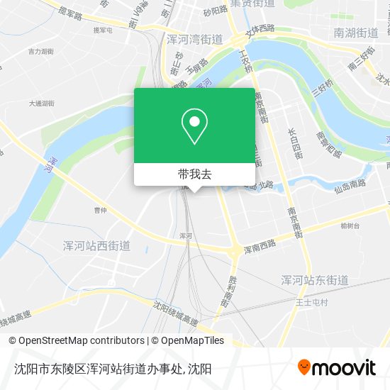 沈阳市东陵区浑河站街道办事处地图