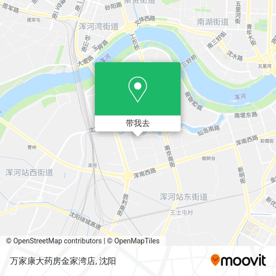 万家康大药房金家湾店地图