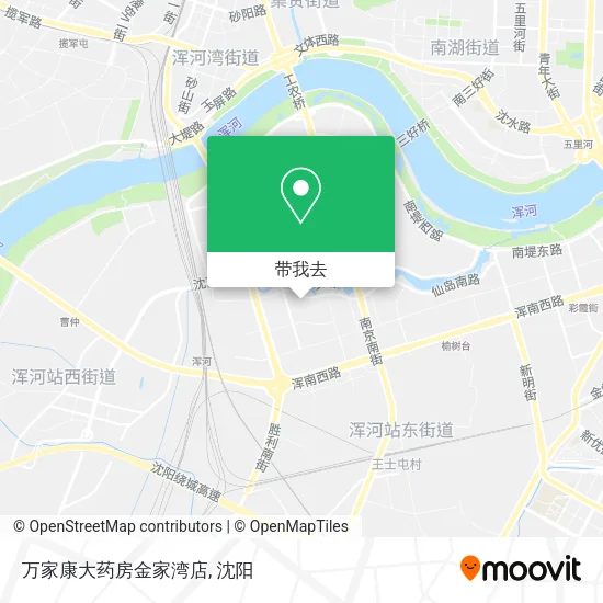 万家康大药房金家湾店地图