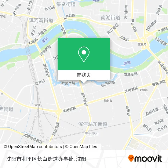 沈阳市和平区长白街道办事处地图