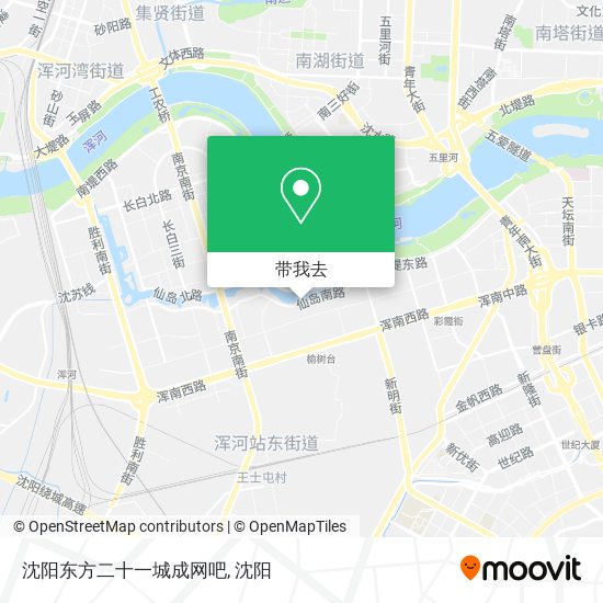 沈阳东方二十一城成网吧地图