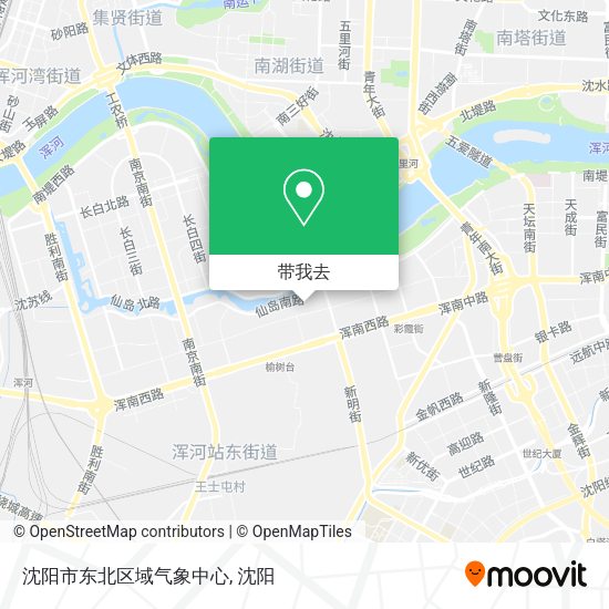 沈阳市东北区域气象中心地图