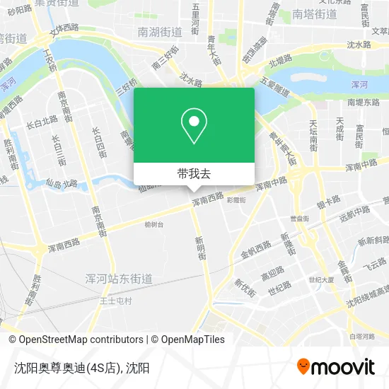 沈阳奥尊奥迪(4S店)地图