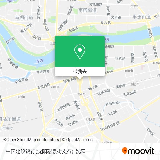 中国建设银行(沈阳彩霞街支行)地图