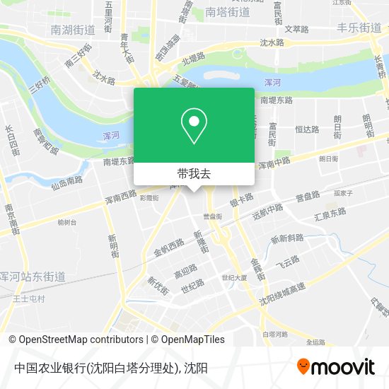 中国农业银行(沈阳白塔分理处)地图