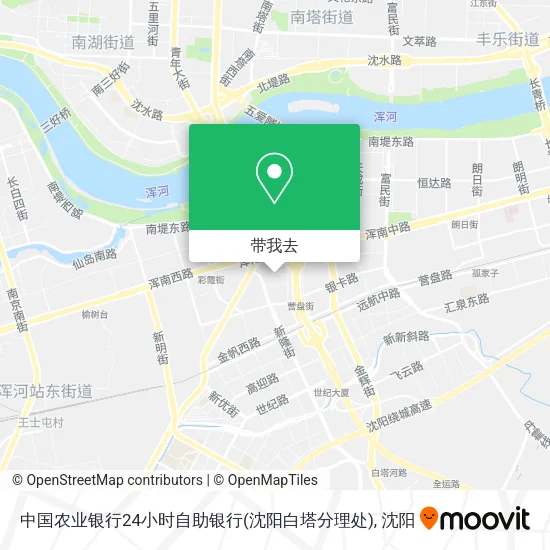 中国农业银行24小时自助银行(沈阳白塔分理处)地图