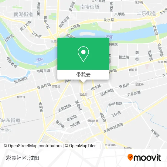 彩霞社区地图