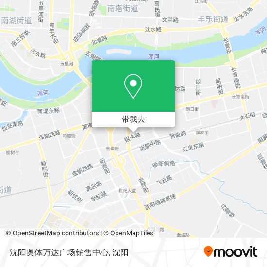 沈阳奥体万达广场销售中心地图
