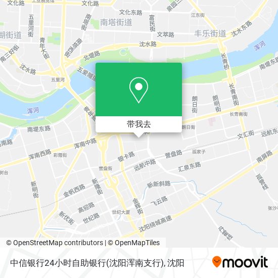 中信银行24小时自助银行(沈阳浑南支行)地图