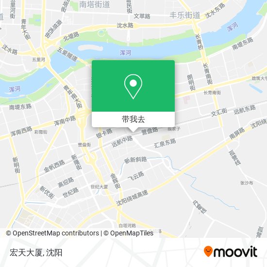 宏天大厦地图
