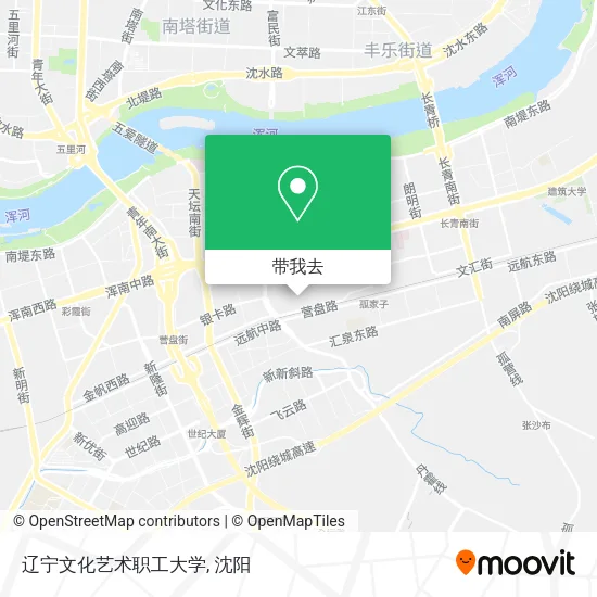 辽宁文化艺术职工大学地图
