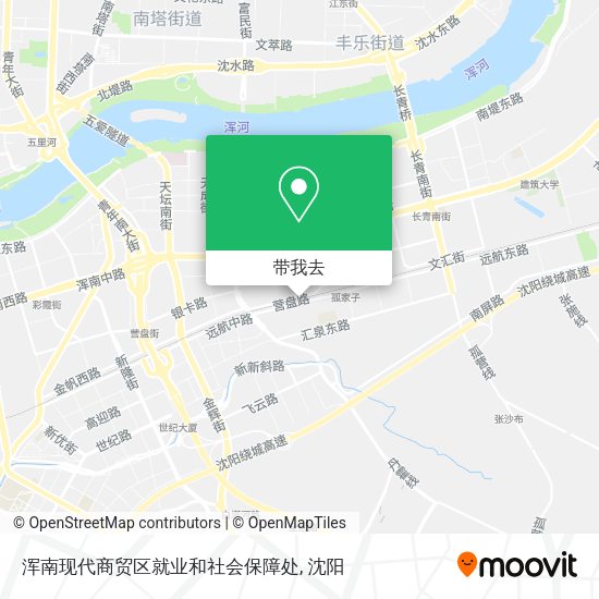 浑南现代商贸区就业和社会保障处地图
