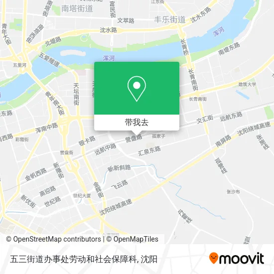 五三街道办事处劳动和社会保障科地图