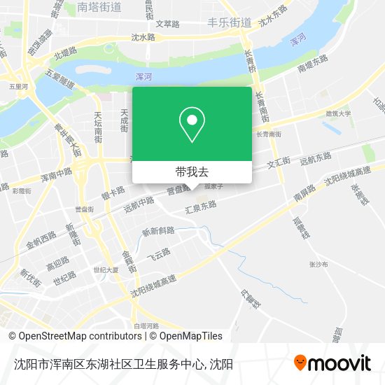 沈阳市浑南区东湖社区卫生服务中心地图
