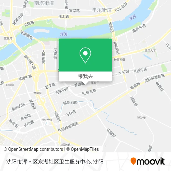 沈阳市浑南区东湖社区卫生服务中心地图