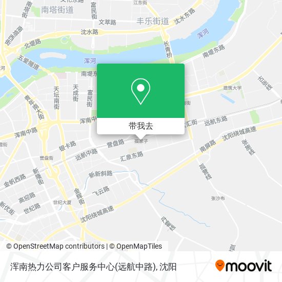 浑南热力公司客户服务中心(远航中路)地图