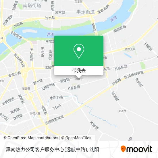 浑南热力公司客户服务中心(远航中路)地图