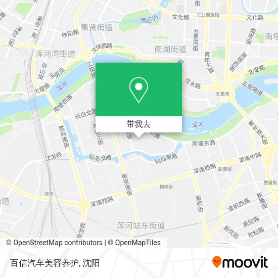 百信汽车美容养护地图