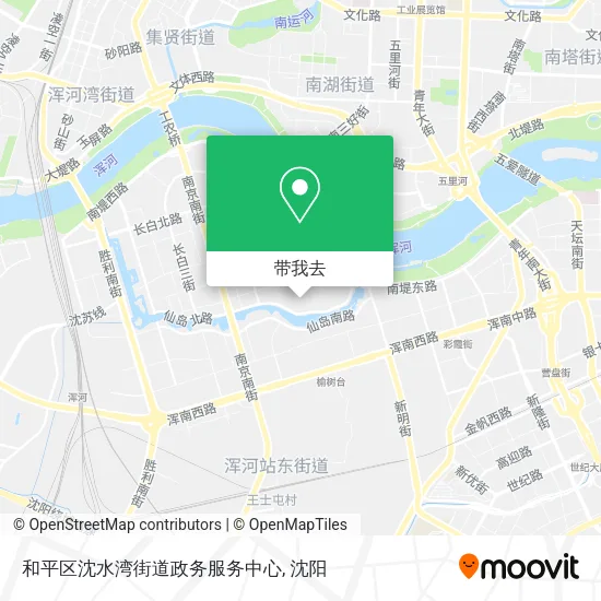 和平区沈水湾街道政务服务中心地图