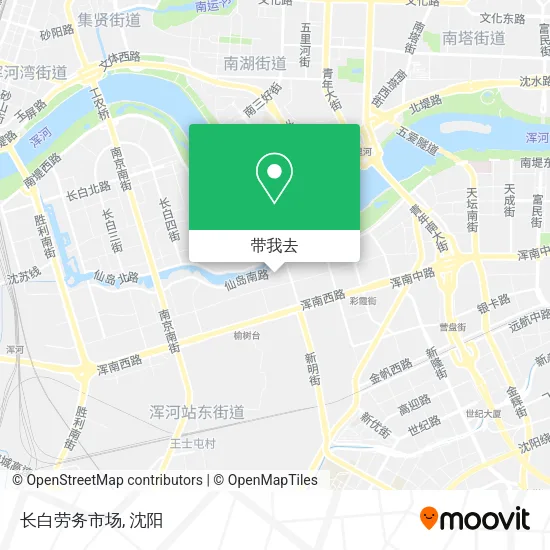 长白劳务市场地图